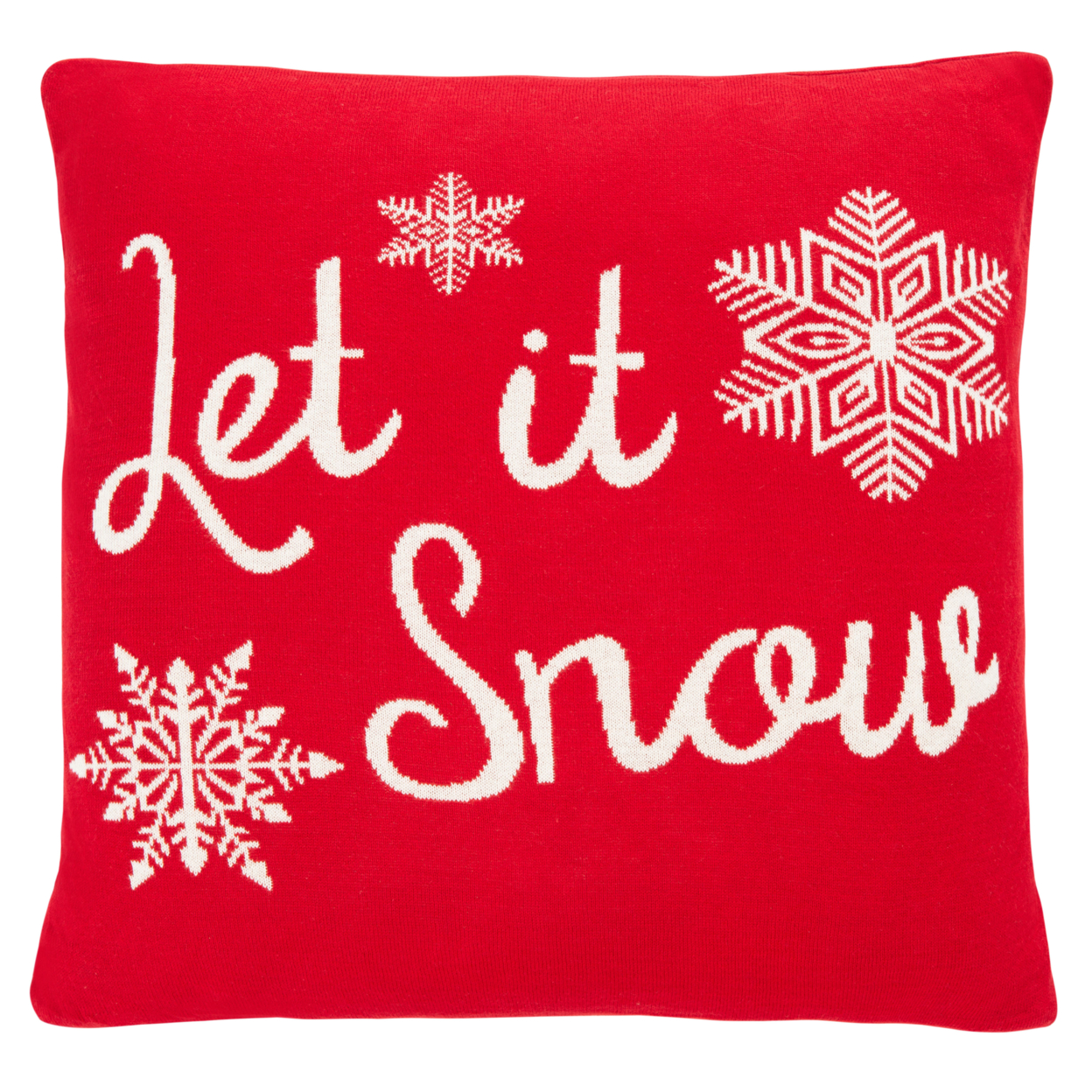 SAFAVIEH Snowfall Pillow Red