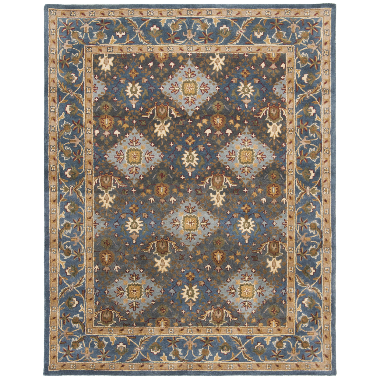 SAFAVIEH Antiquity Collection AT57A Handmade Blue Rug - 6' X 9'