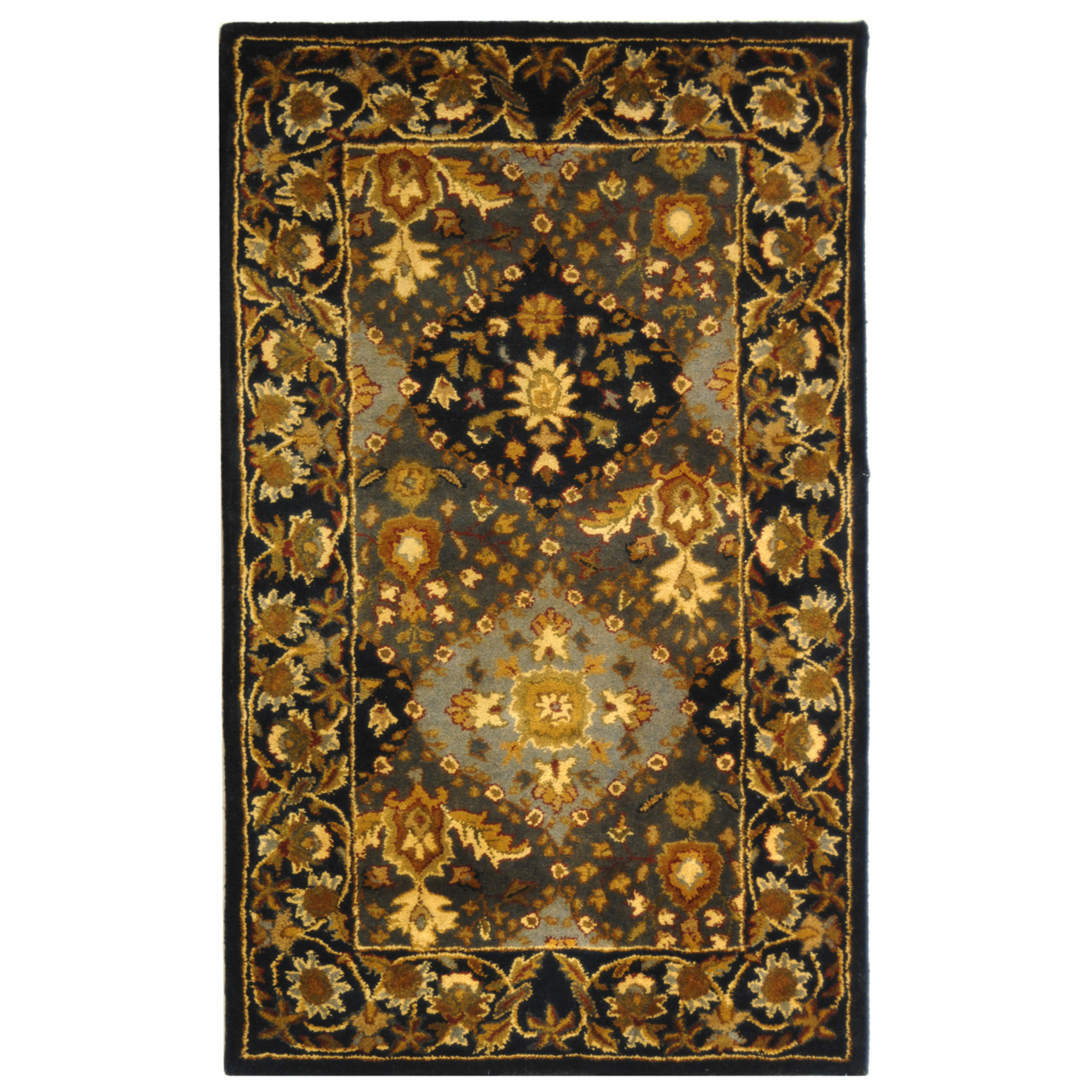 SAFAVIEH Antiquity Collection AT57A Handmade Blue Rug - 3' X 5'