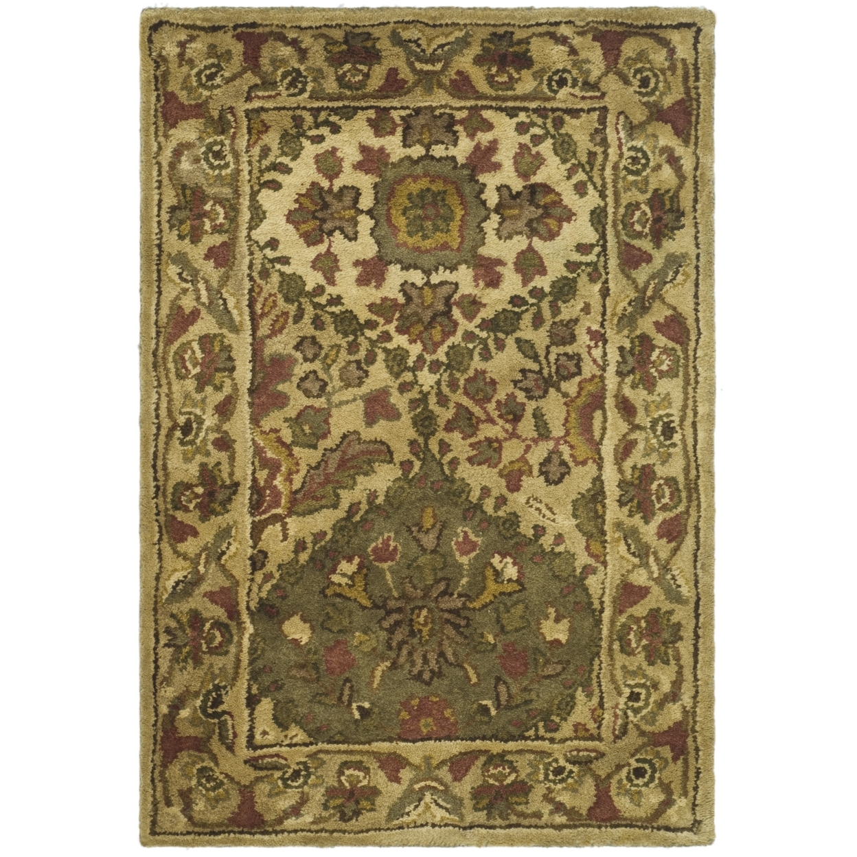SAFAVIEH Antiquity Collection AT57D Handmade Beige Rug - 2' 3 X 8'