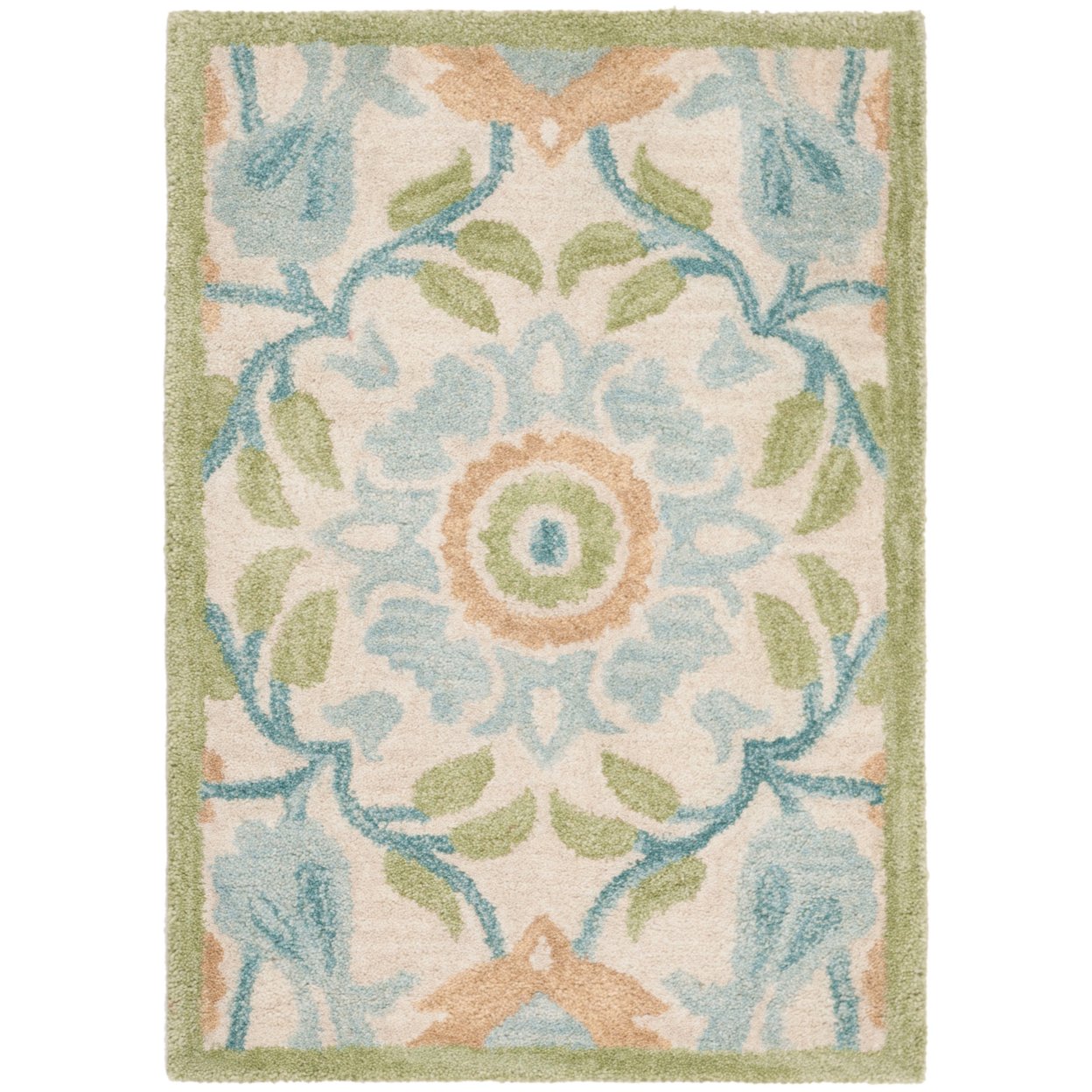 SAFAVIEH AT59A Antiquity Ivory / Green - 8' X 10'