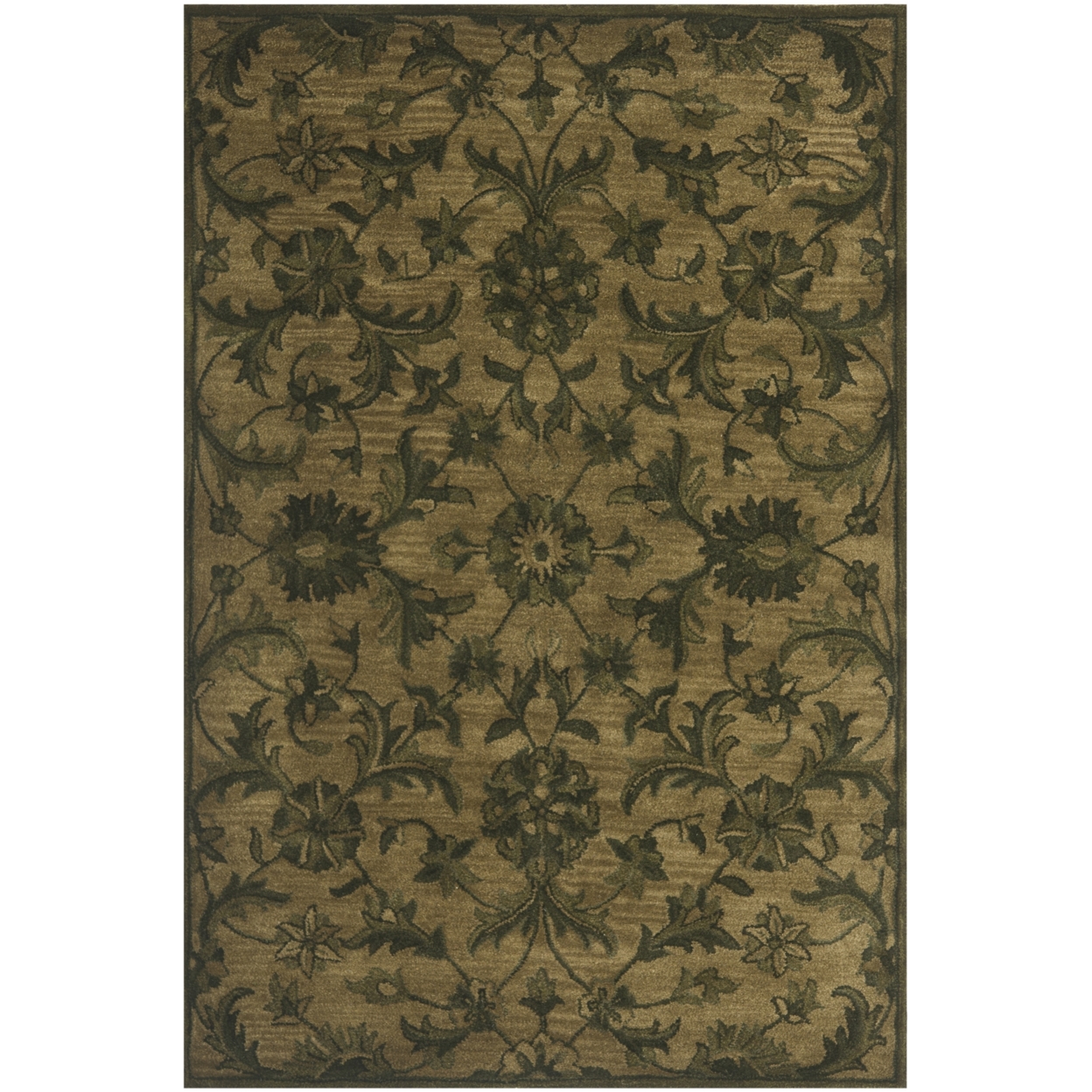 SAFAVIEH Antiquity AT824A Handmade Olive / Green Rug - 3' X 5'