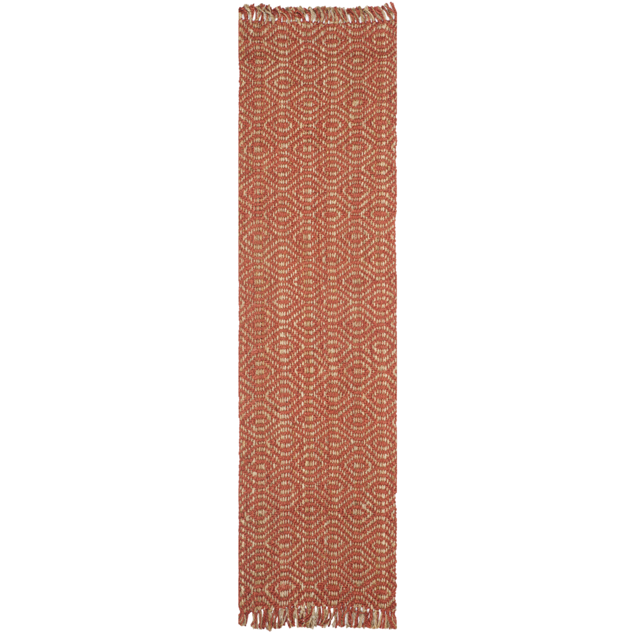 SAFAVIEH Natural Fiber NF445A Handwoven Rust Rug - 6' Square