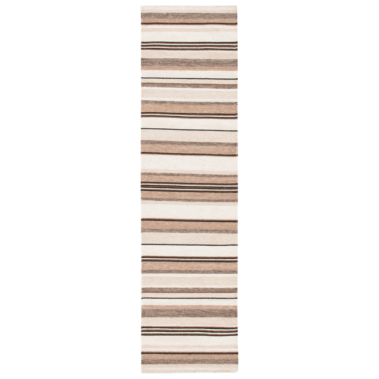 SAFAVIEH Striped Kilim STK601A Natural / Ivory Rug - 8' X 10'
