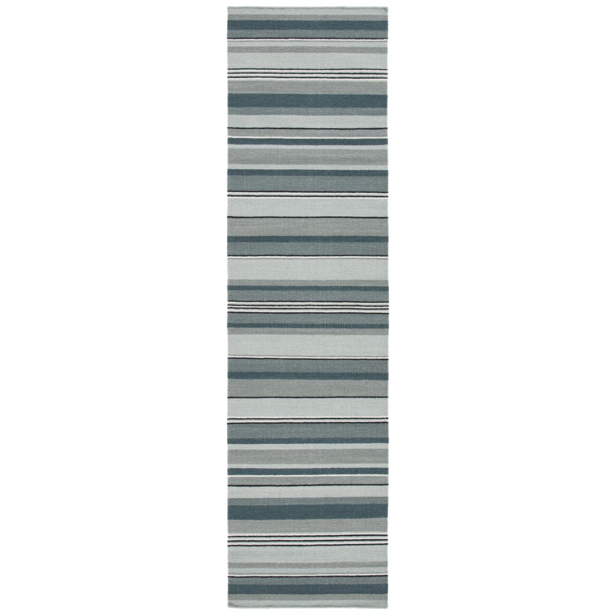 SAFAVIEH Striped Kilim STK601F Handmade Grey Rug - 5' X 8'