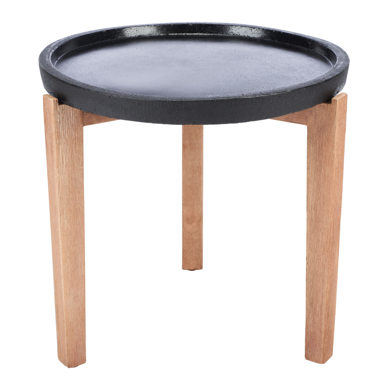 SAFAVIEH Outdoor Collection Serka Side Table Natural/Black