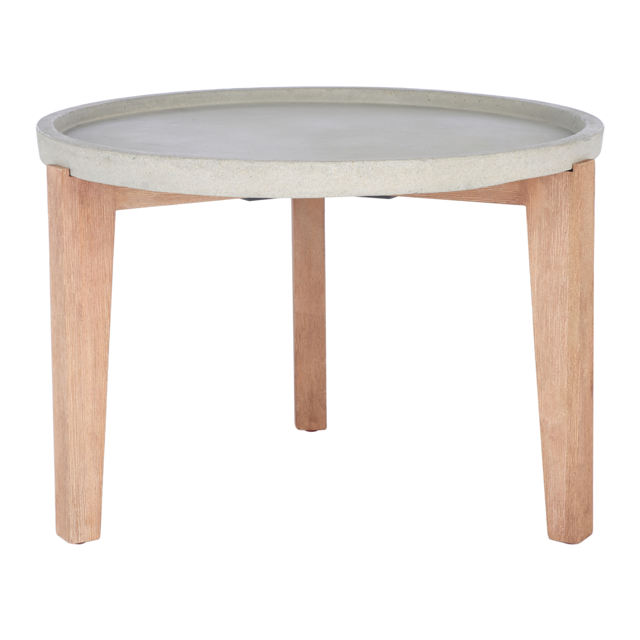 SAFAVIEH Outdoor Collection Valton Side Table Natural/Light Grey