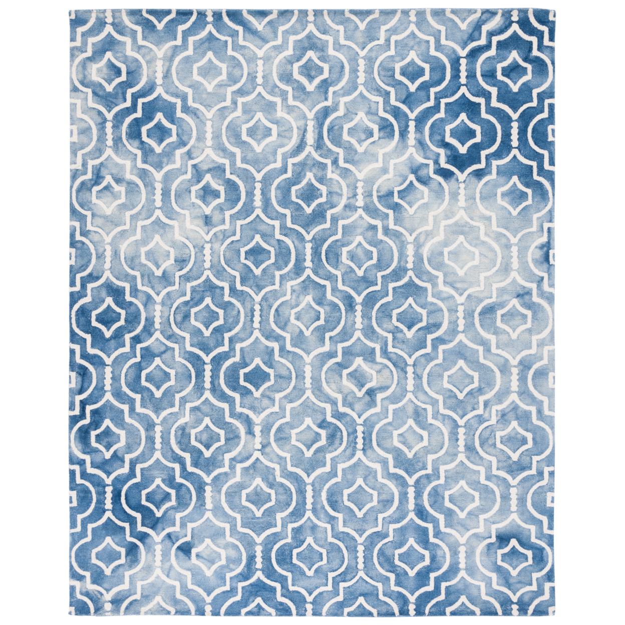 SAFAVIEH Dip Dye DDY538K Handmade Blue / Ivory Rug - 8' X 10'