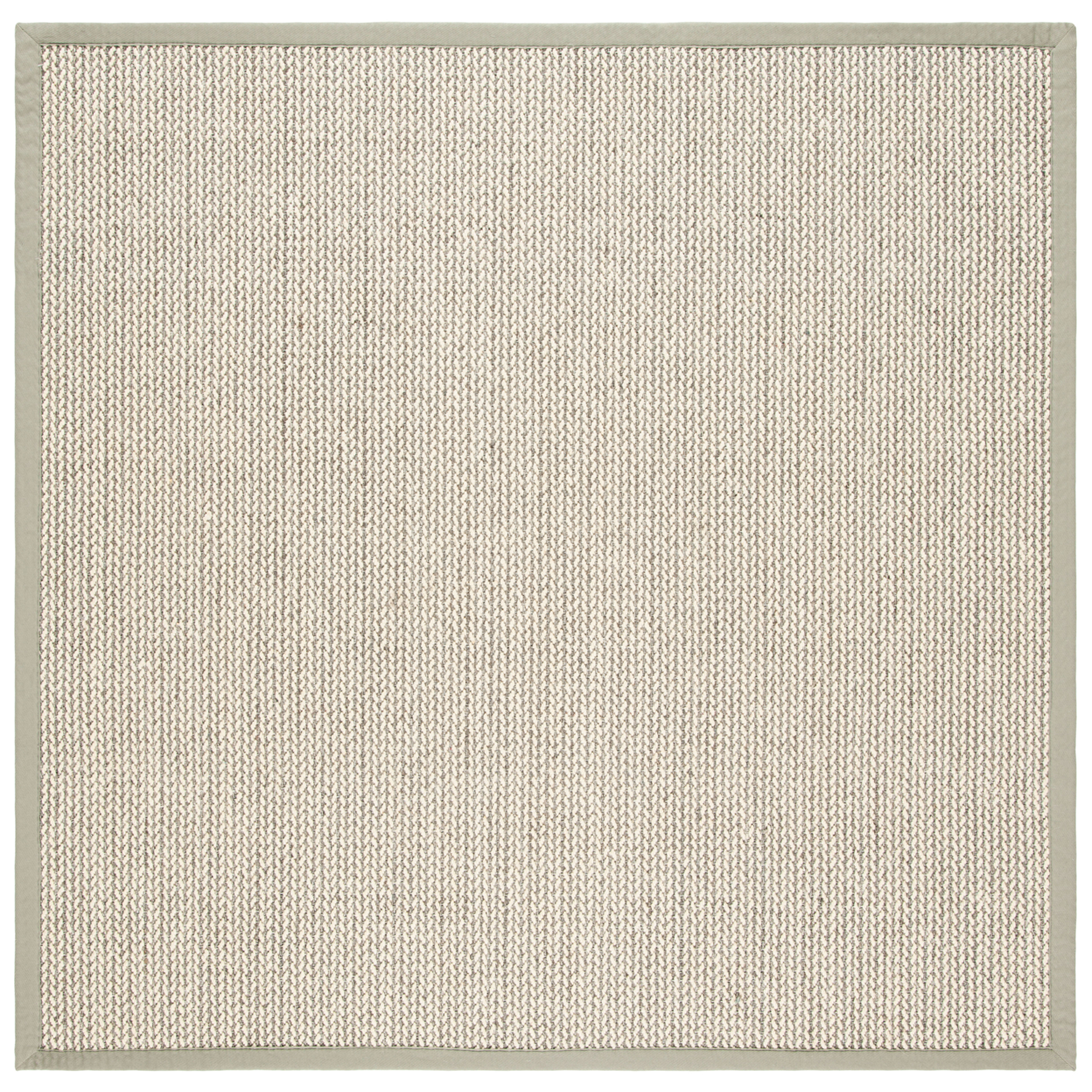 SAFAVIEH Natural Fiber Collection NF475A Grey Rug - 6' Square