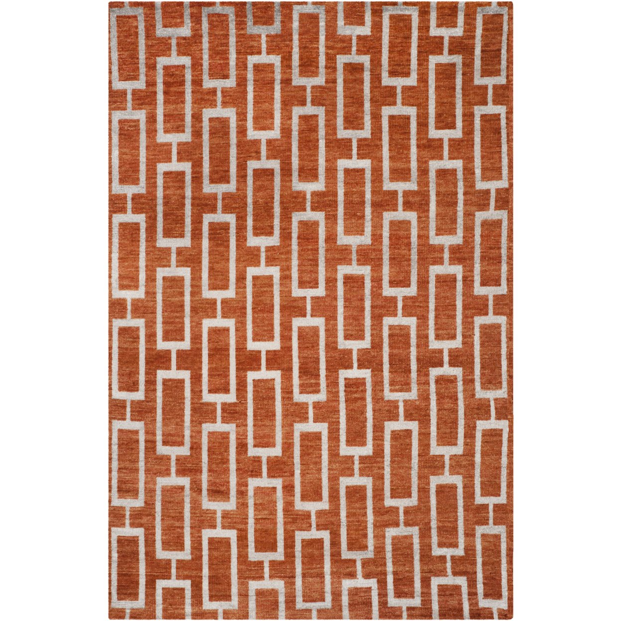 SAFAVIEH Stone Wash STW203A Hand-knotted Rust Rug - 5' X 8'