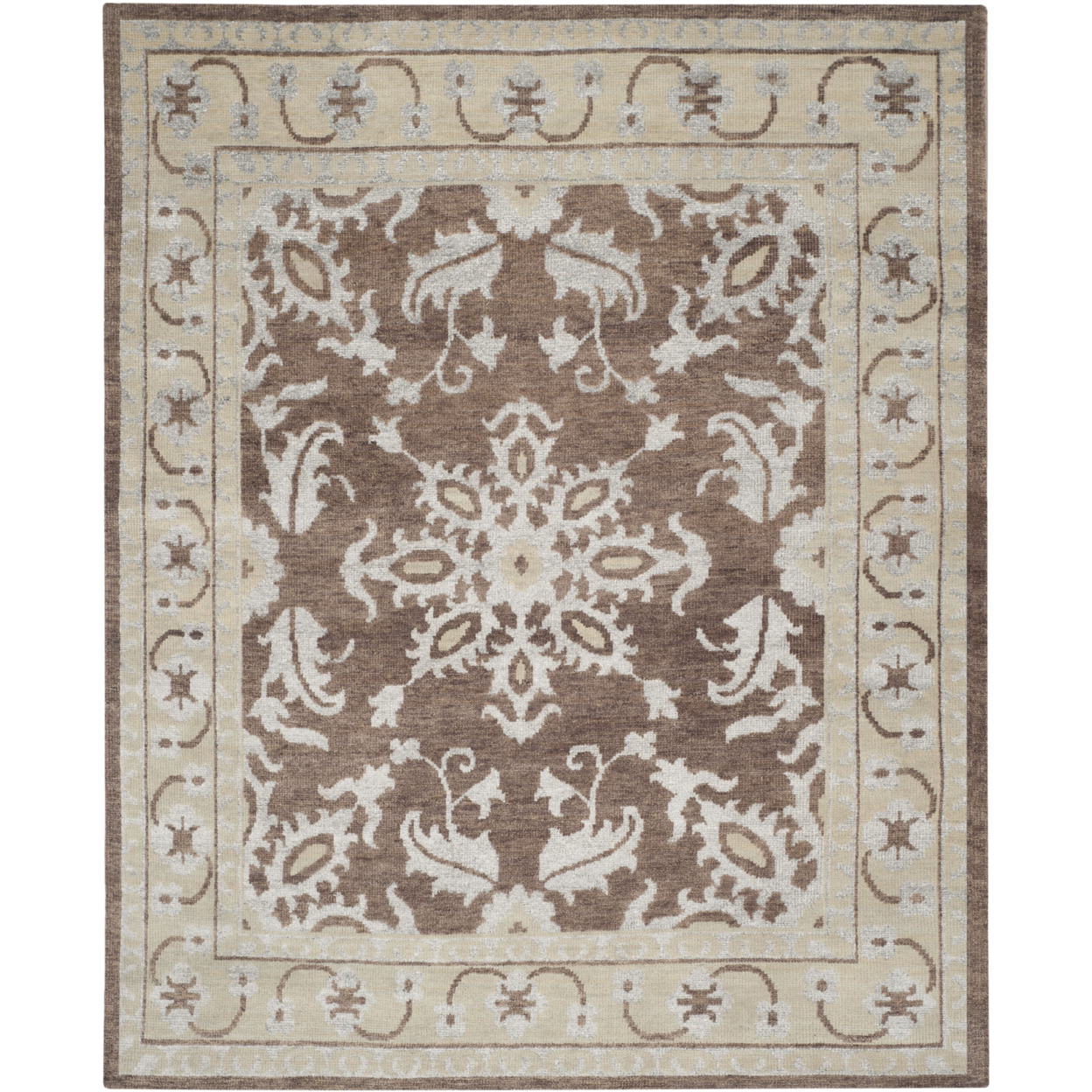 SAFAVIEH Stone Wash STW216A Hand-knotted Charcoal Rug - 8' X 10'