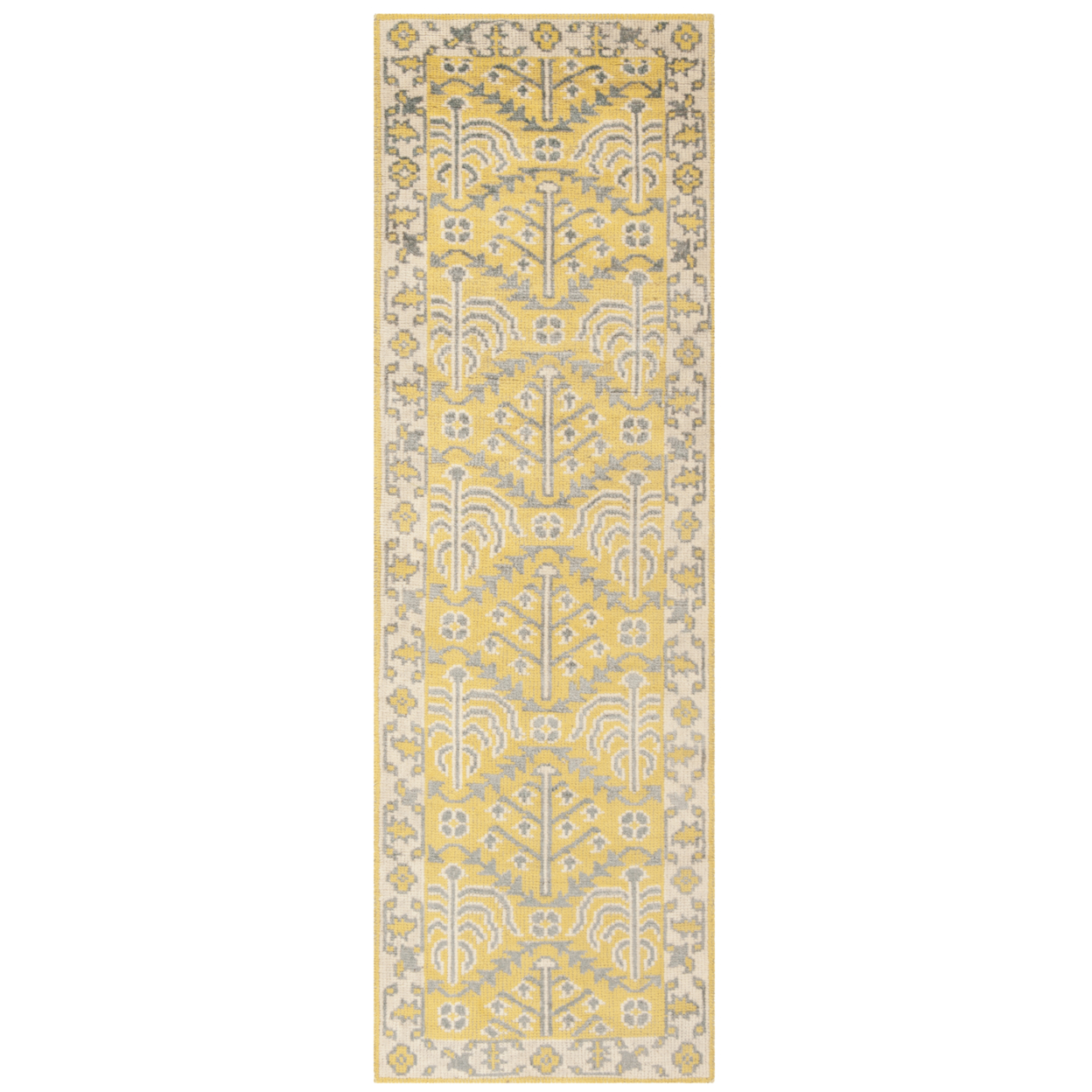 SAFAVIEH Stone Wash STW213A Hand-knotted Yellow Rug - 6' Square