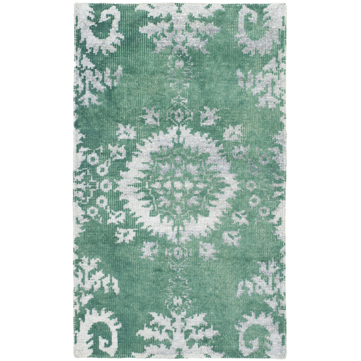 SAFAVIEH Stone Wash STW235D Hand-knotted Emerald Rug - 3' X 5'