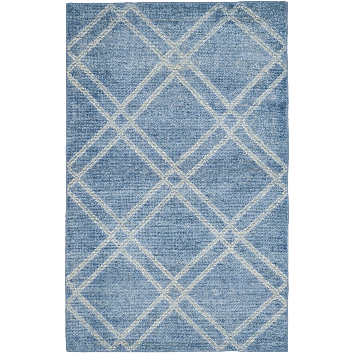 SAFAVIEH Stone Wash STW701D Hand-knotted Deep Blue Rug - 4' X 6'