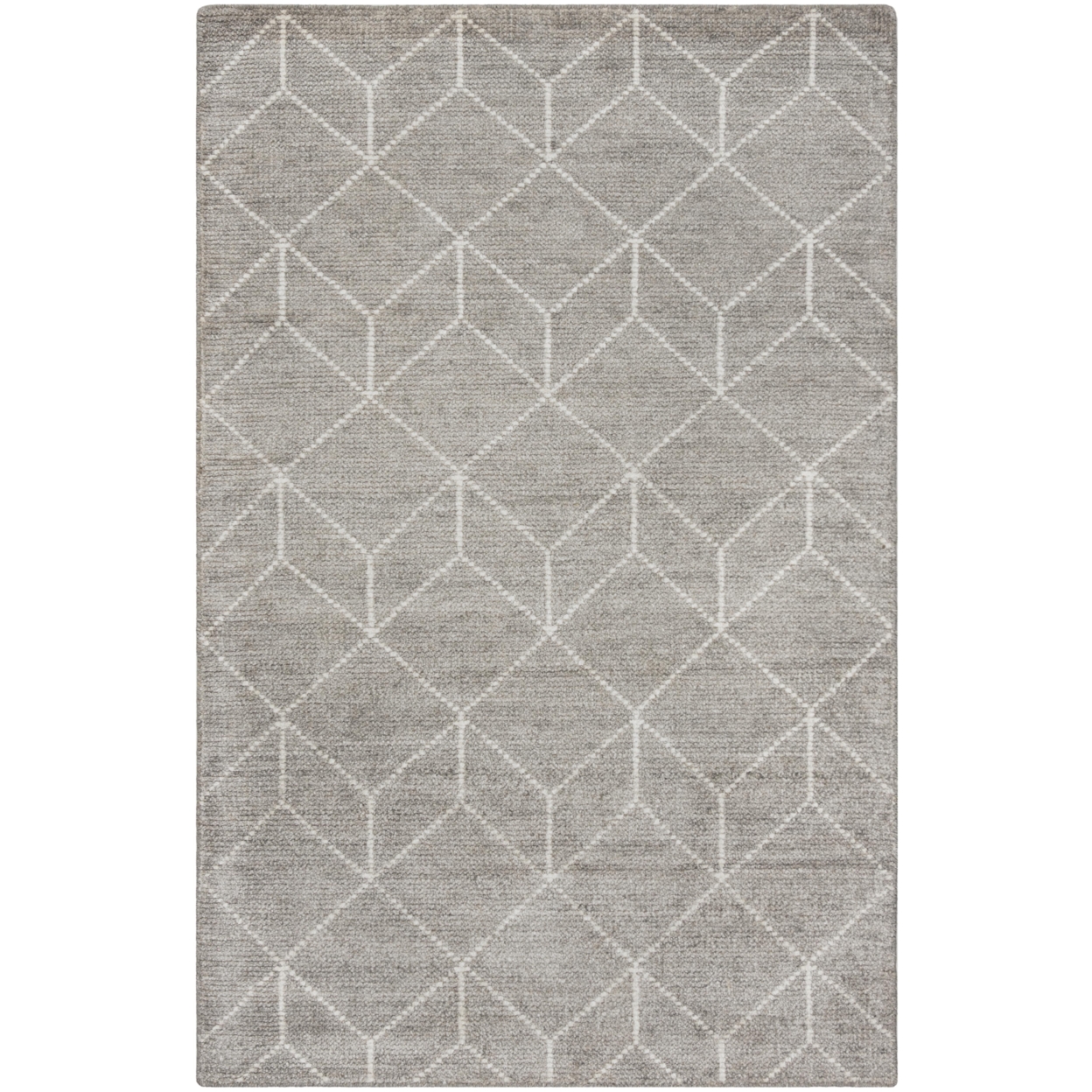 SAFAVIEH Stone Wash STW904A Hand-knotted Silver Rug - 4' X 6'