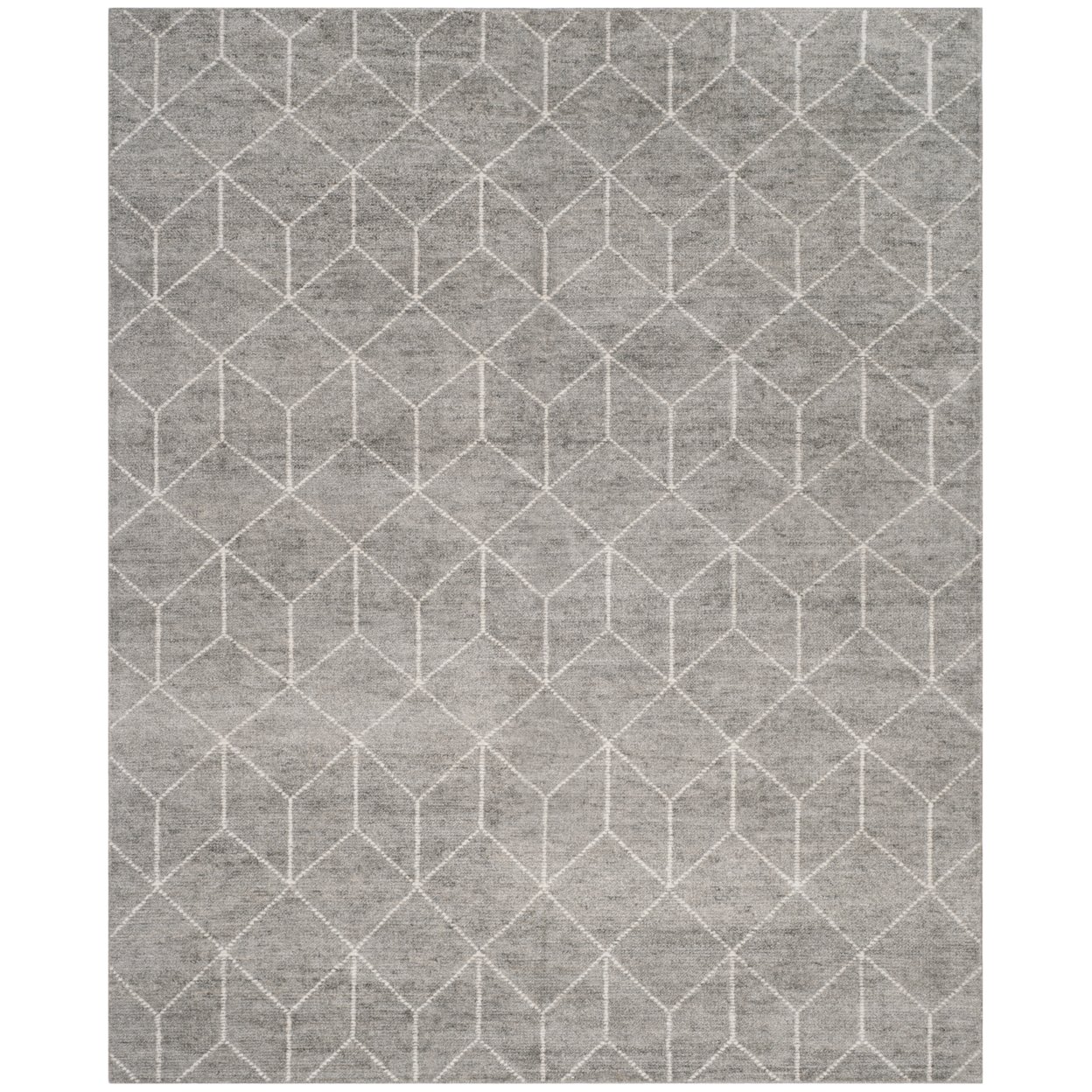 SAFAVIEH Stone Wash STW904A Hand-knotted Silver Rug - 8' X 10'