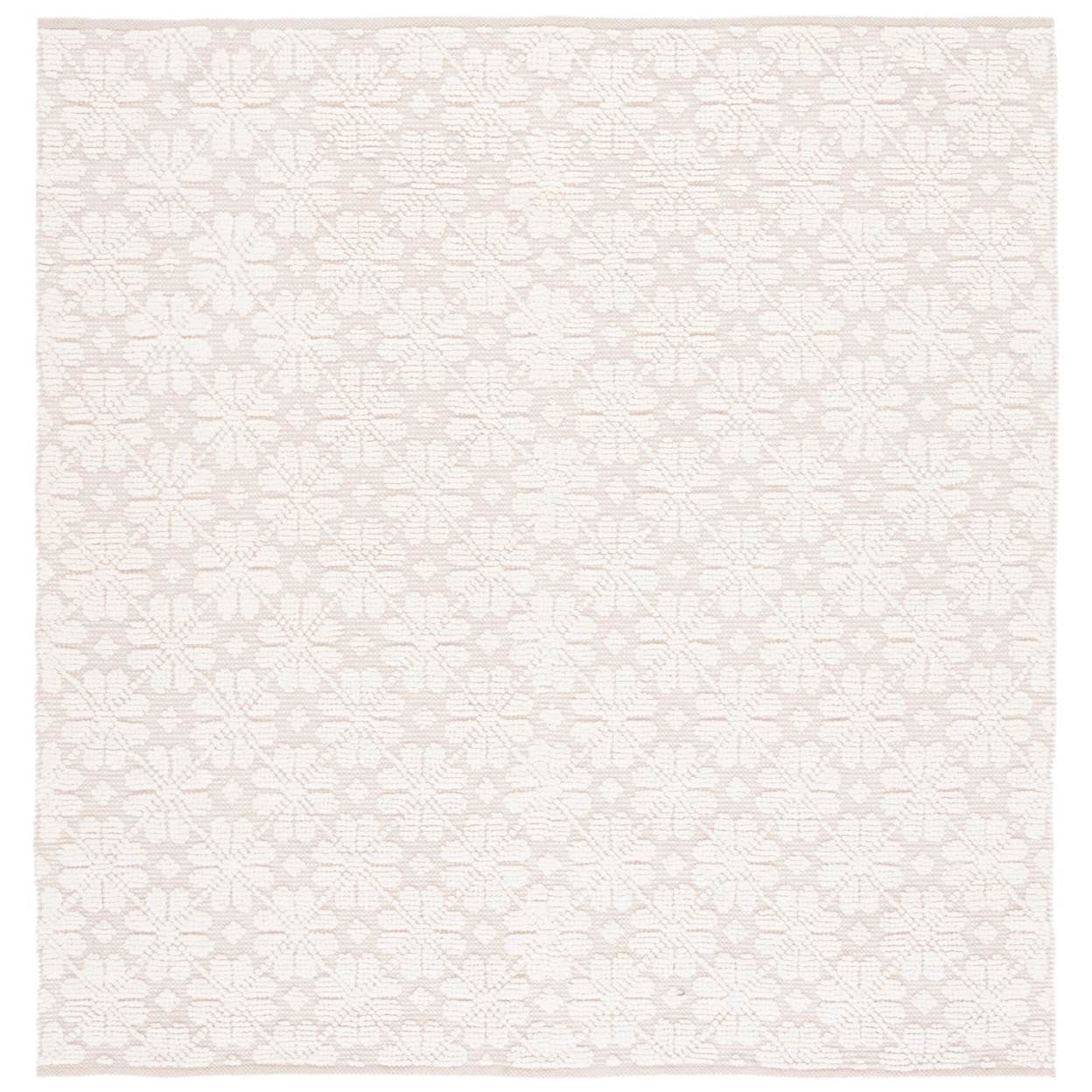 SAFAVIEH Vermont Collection VRM106A Handwoven Ivory Rug - 6 X 6 Square