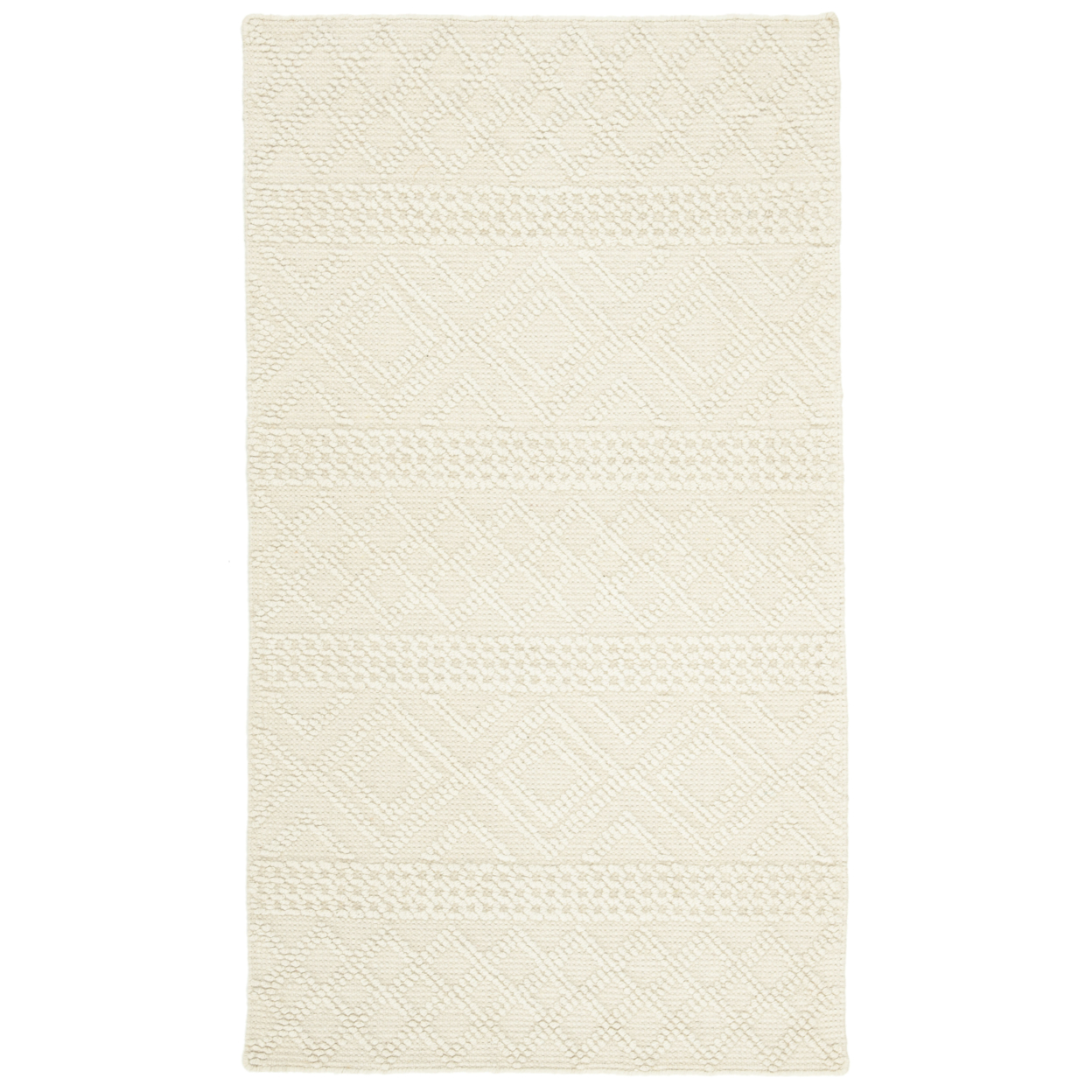 SAFAVIEH Vermont Collection VRM211A Handwoven Ivory Rug - 3 X 5