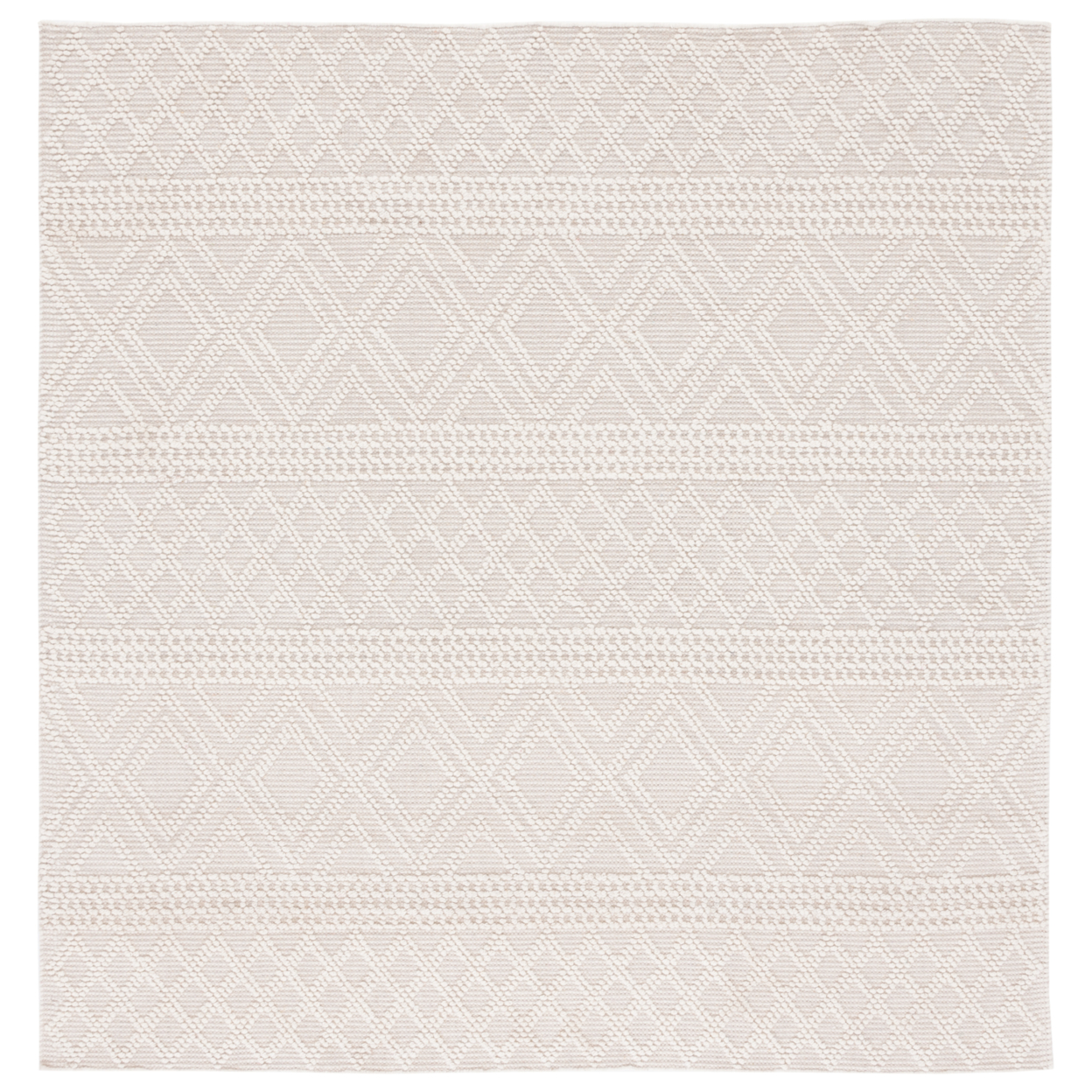 SAFAVIEH Vermont Collection VRM211A Handwoven Ivory Rug - 7' Square