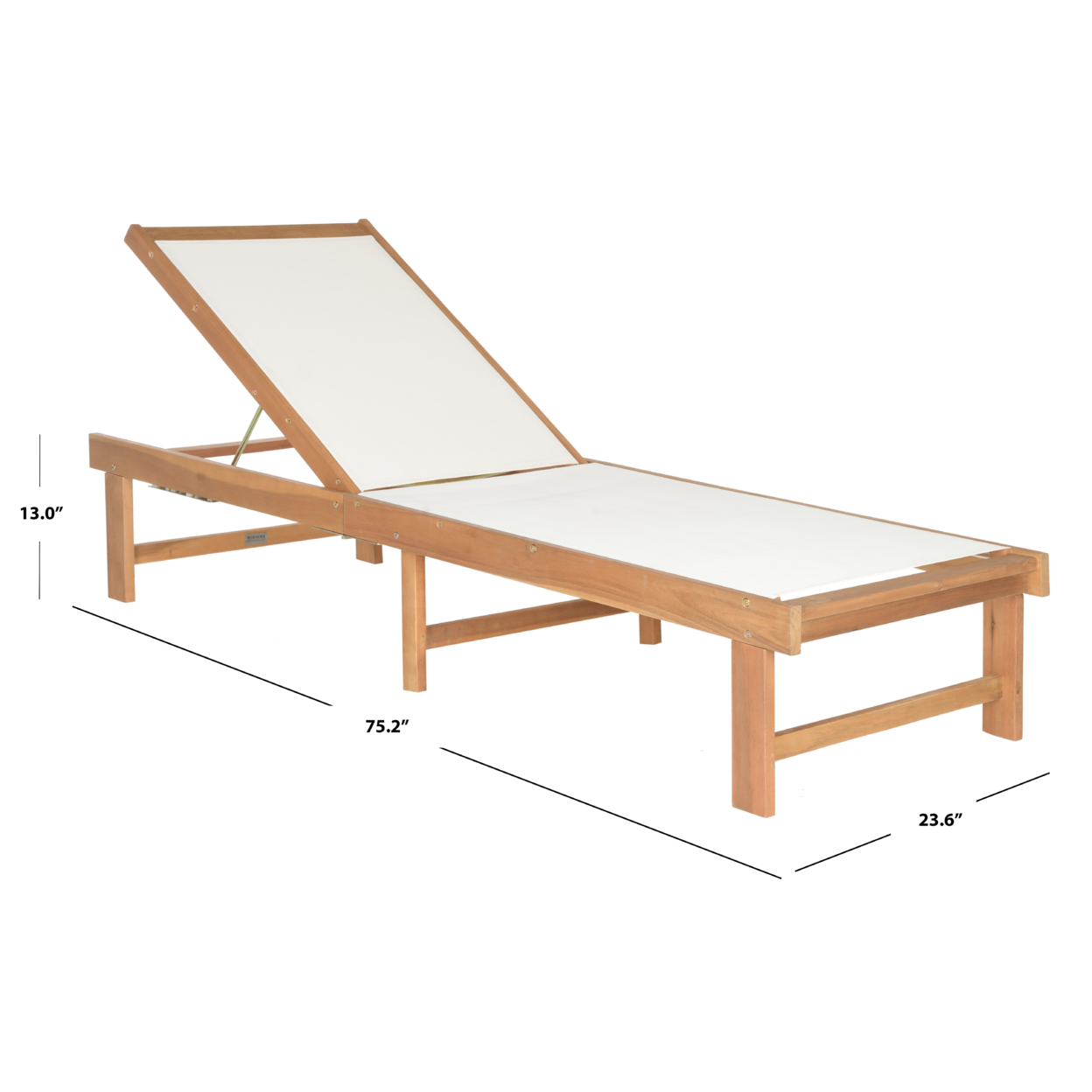 SAFAVIEH Outdoor Collection Manteca Lounge Chair Natural