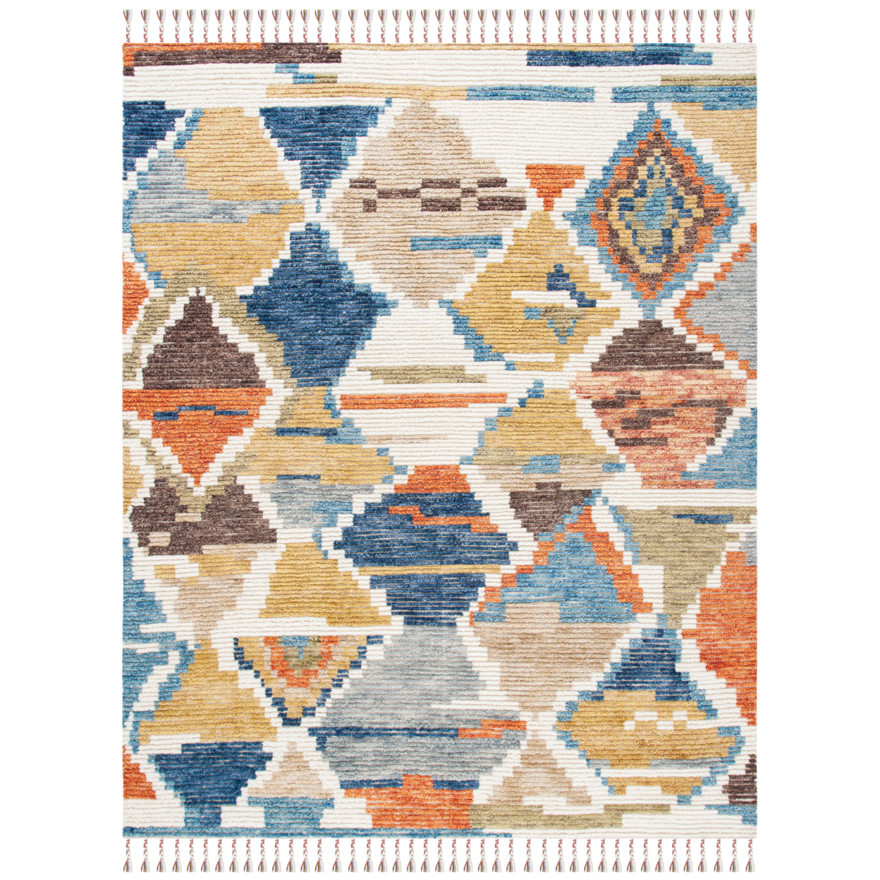 SAFAVIEH Kenya Collection KNY524A Hand-knotted Multi Rug - 6 X 9
