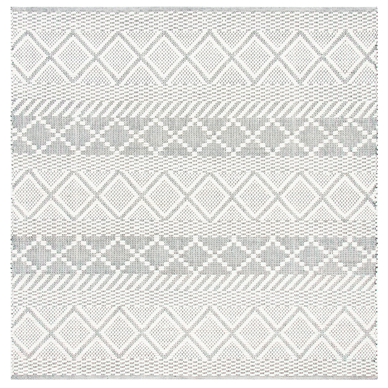 SAFAVIEH Natura Collection NAT854A Handwoven Ivory Rug - 6 X 6 Square