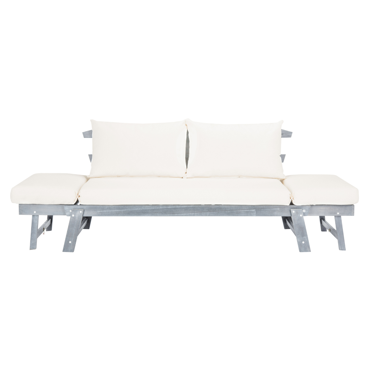 SAFAVIEH Outdoor Collection Tandra Modern Contemporary Daybed Ash Grey
