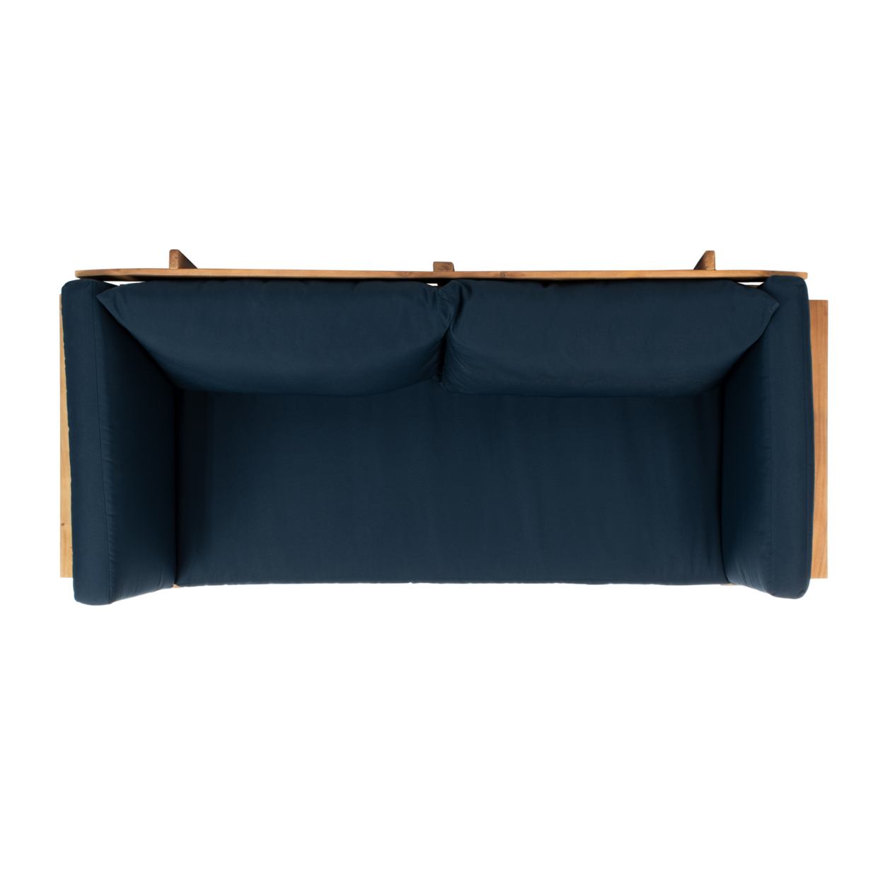 SAFAVIEH Outdoor Collection Tandra Modern Contemporary Daybed Natural/Navy