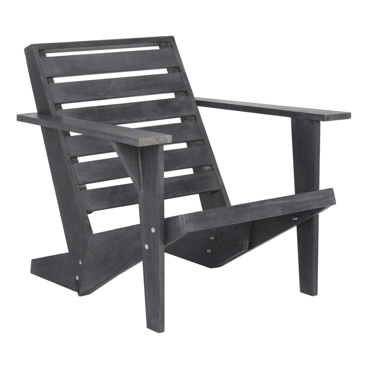 SAFAVIEH Outdoor Collection Lanty Adirondack Chair Dark Slate Grey