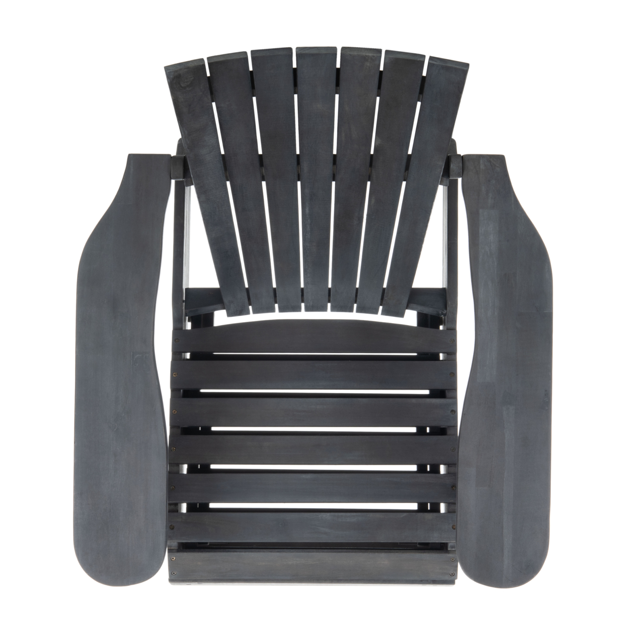 SAFAVIEH Outdoor Collection Merlin Adirondack Chair Dark Slate Gray