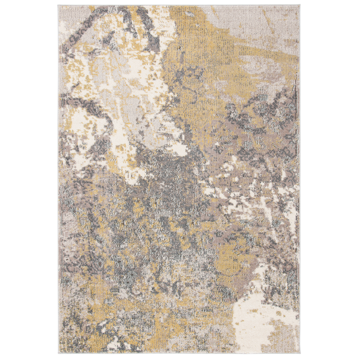 SAFAVIEH Madison Collection MAD499A Ivory / Grey Rug - 4 X 6