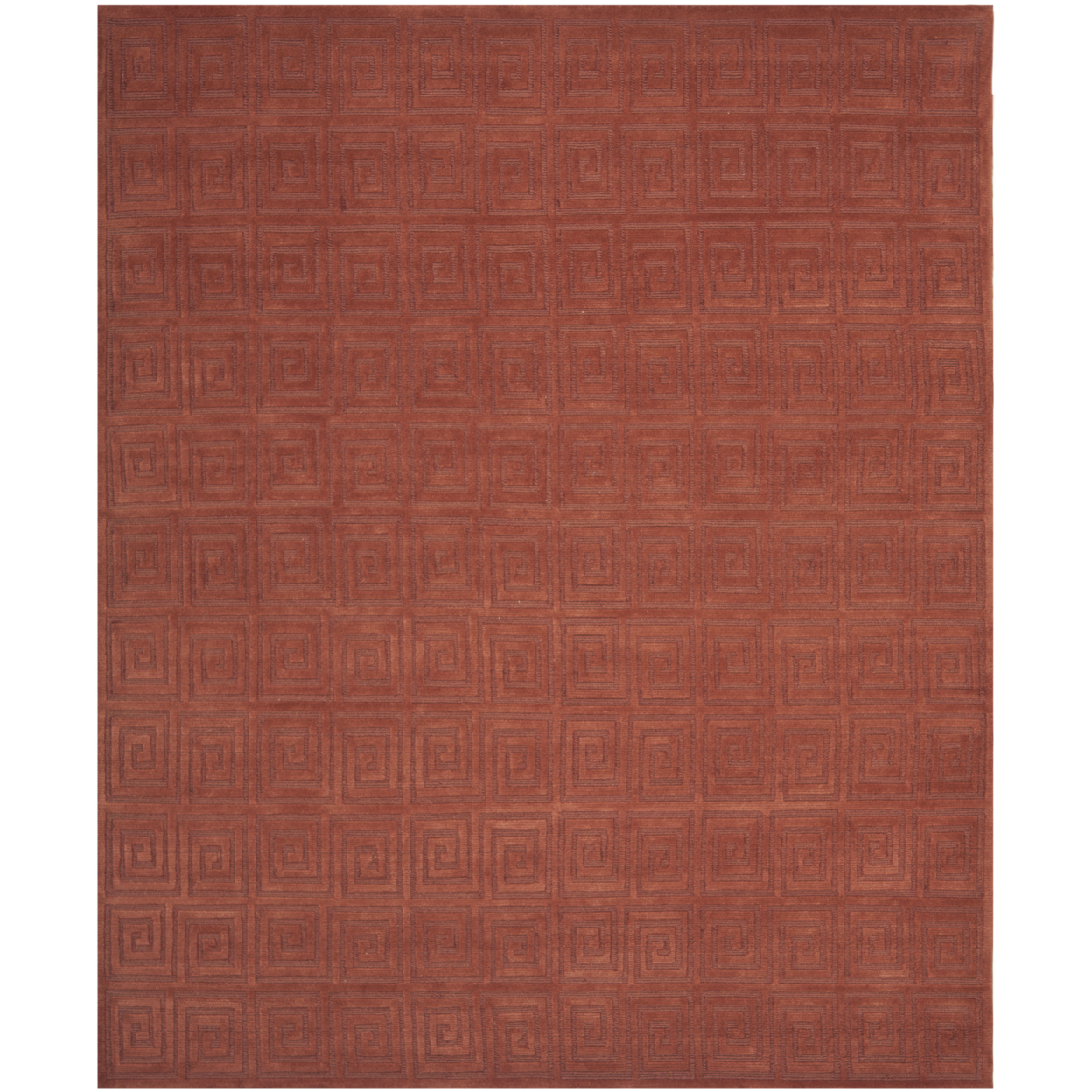 SAFAVIEH Tibetan Collection TB108D Hand-knotted Rust Rug - 6' X 9'