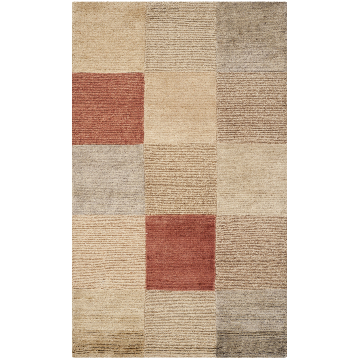 SAFAVIEH Tibetan Collection TB508A Hand-knotted Multi Rug - 6' X 9'