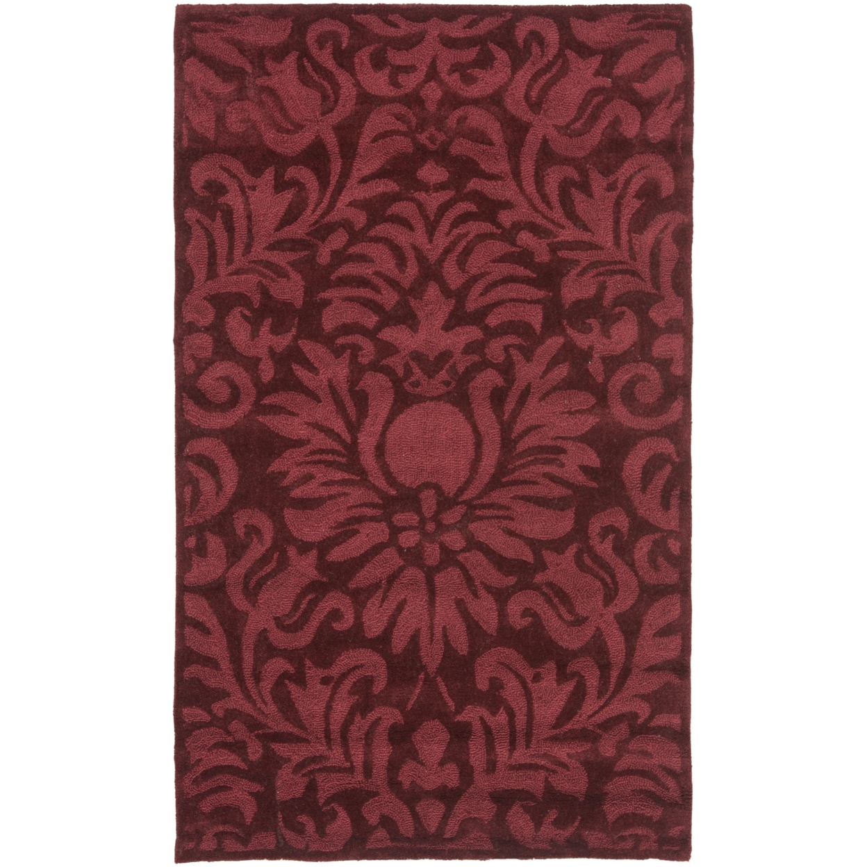 SAFAVIEH Total Performance TLP714A Hand-hooked Marine Rug - 3' X 5'