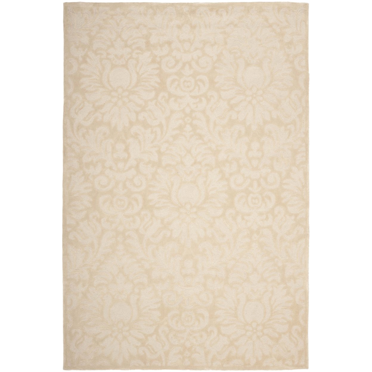 SAFAVIEH Total Performance TLP714F Hand-hooked Ivory Rug - 4' X 6'