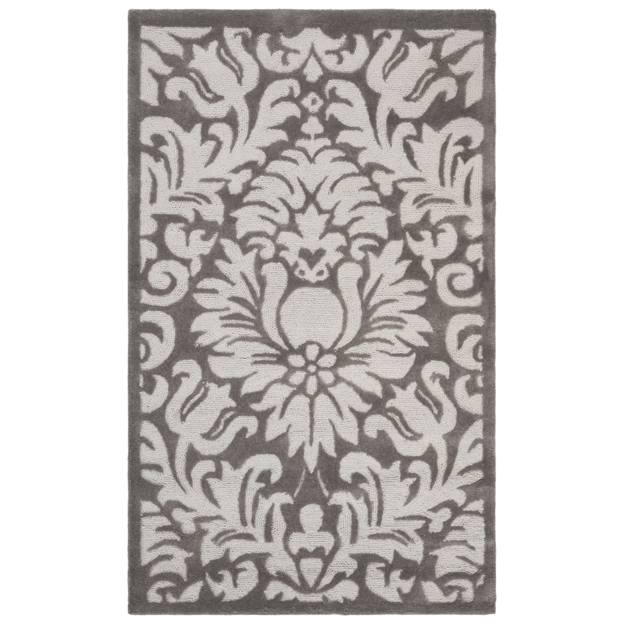 SAFAVIEH Total Performance TLP714H Hand-hooked Stone Rug - 4' X 6'