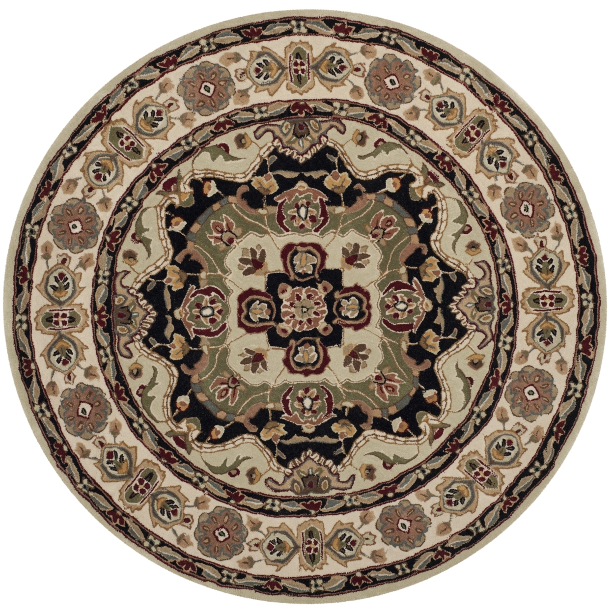 SAFAVIEH Total Performance TLP718A Soft Green / Ivory Rug - 6' Round