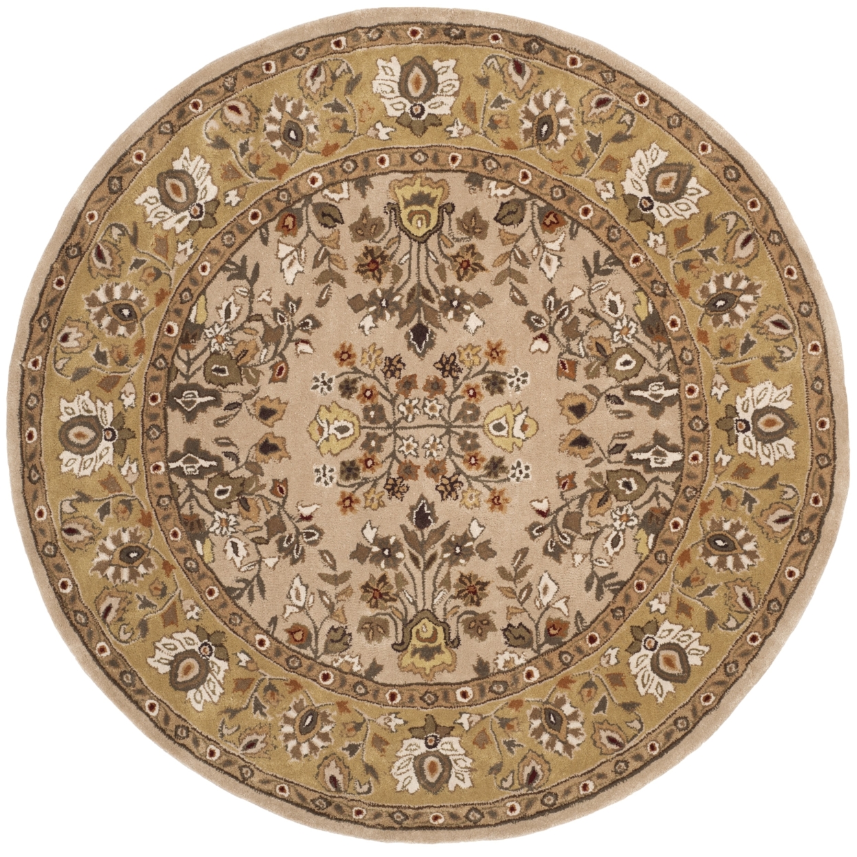 SAFAVIEH Total Performance TLP721A Ivory / Gold Rug - 6' Round