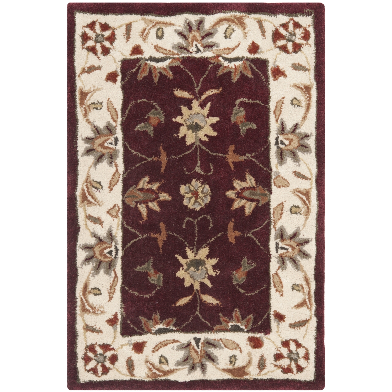 SAFAVIEH TLP725A Total Performance Red / Ivory - 3' X 5'
