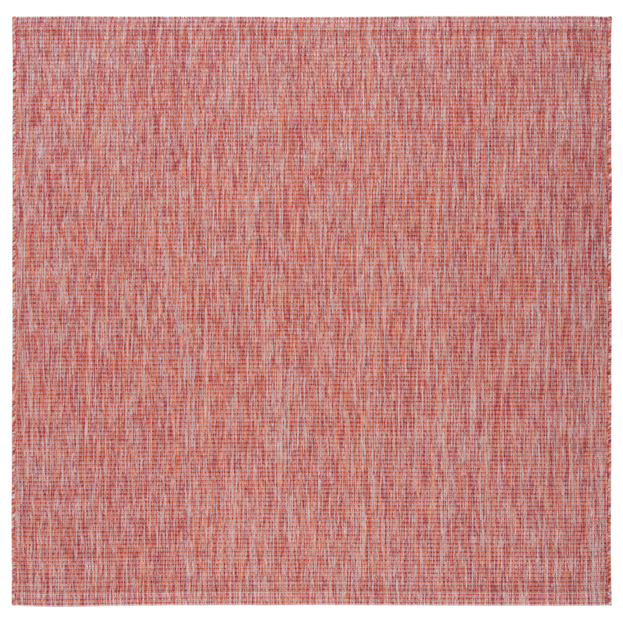 SAFAVIEH Outdoor CY8403-36522 Courtyard Red / Red Rug - 6' 7 Square
