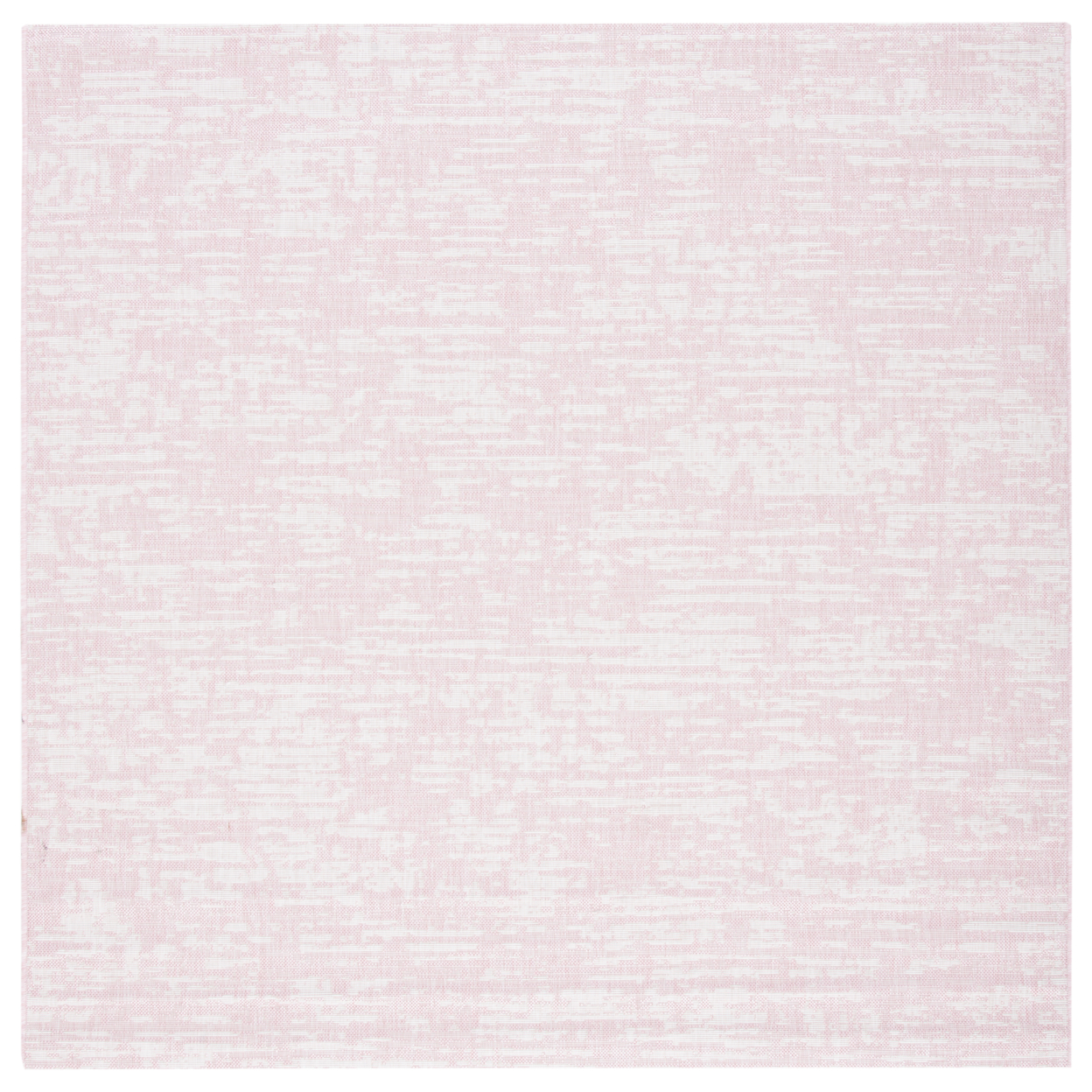 SAFAVIEH Outdoor CY8452-56221 Courtyard Pink / Ivory Rug - 6' 7 Square