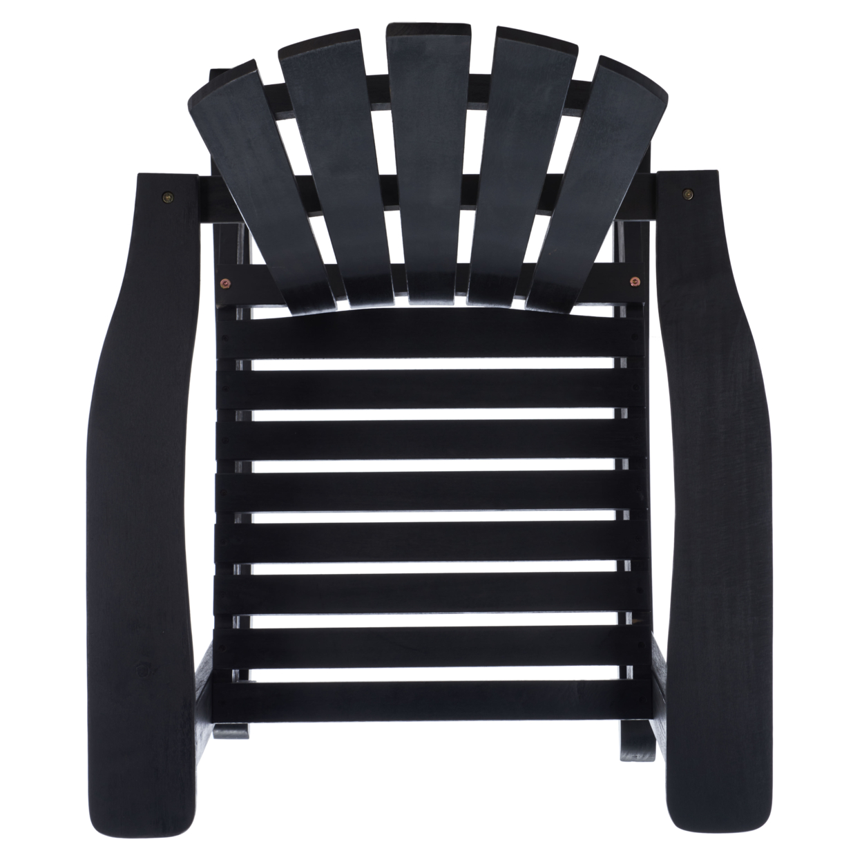 SAFAVIEH Outdoor Collection Brizio Adirondack Rocking Chair Black
