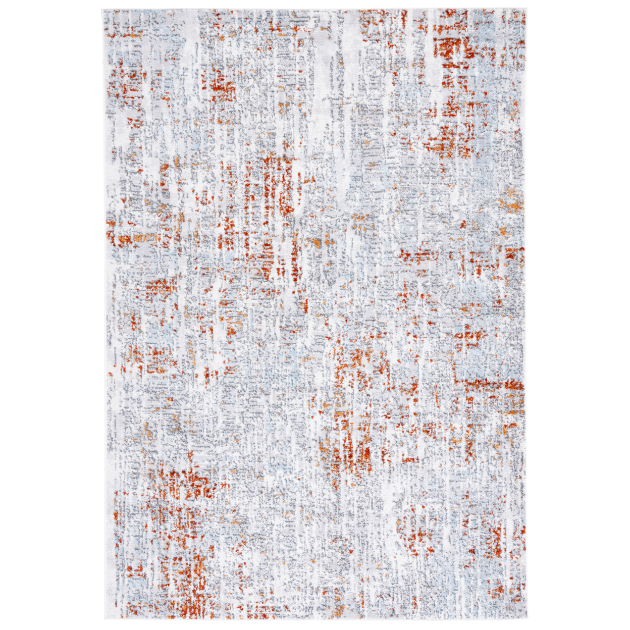 SAFAVIEH Toscana Collection TOS684A Ivory / Grey Rug - 6' 7 Square