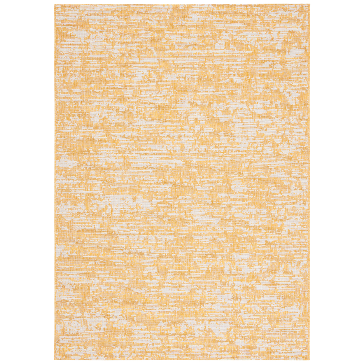 SAFAVIEH Outdoor CY8452-56021 Courtyard Gold / Ivory Rug - 5' 3 X 7' 7