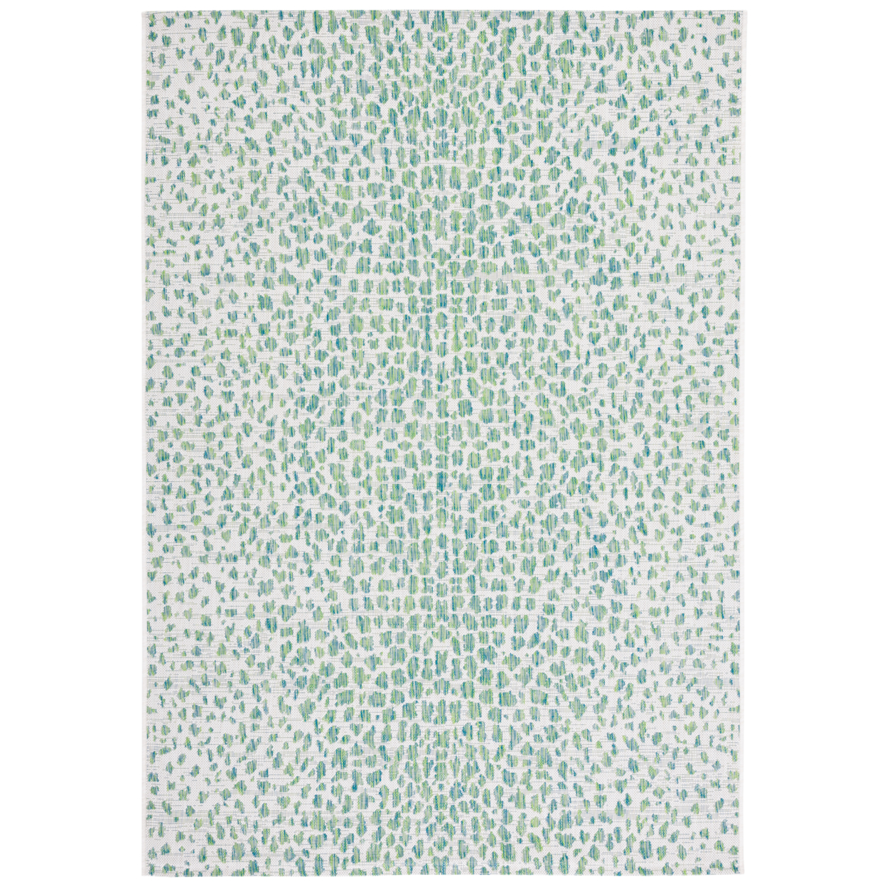 SAFAVIEH CY8505-55712 Courtyard Ivory / Green - 6' 7 Square