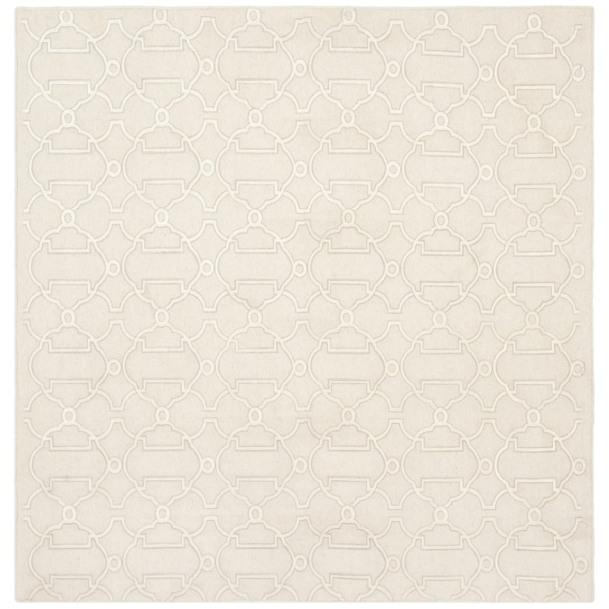 SAFAVIEH Dhurries Collection DHU643A Handwoven Beige Rug - 6' Square