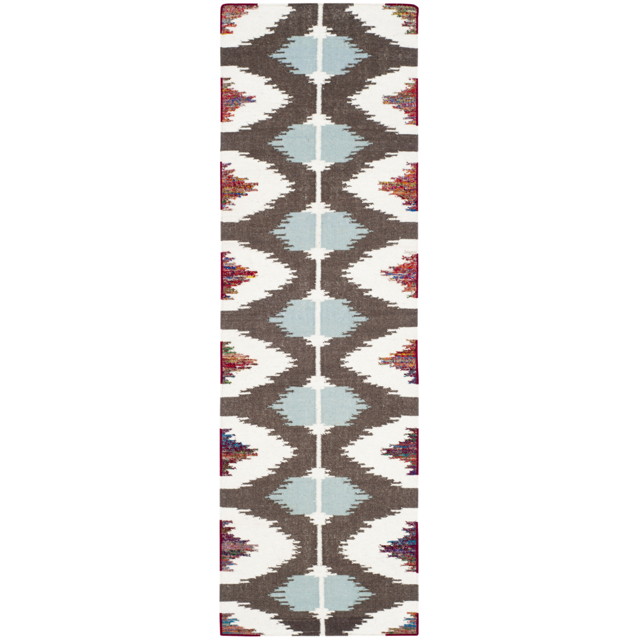SAFAVIEH Dhurries Collection DHU647A Handwoven Multi Rug - 8' X 10'