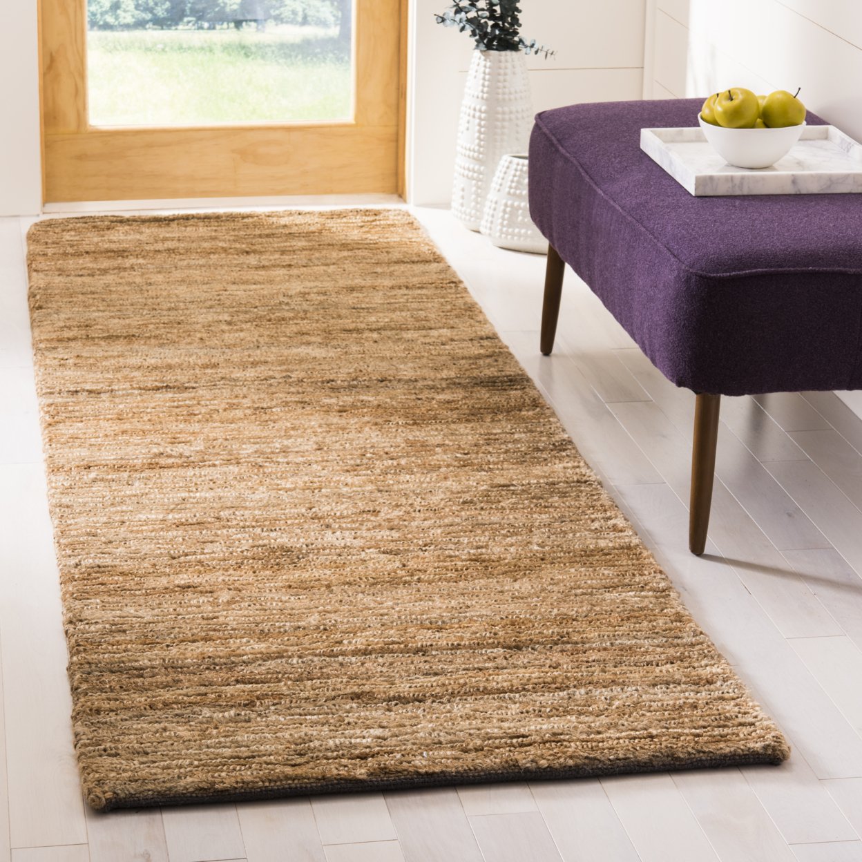SAFAVIEH Organic ORG214A Hand-knotted Natural Rug - 2' 6 X 8'