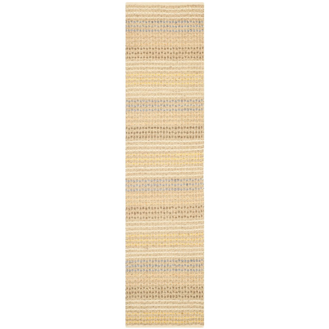 SAFAVIEH Organic Collection ORG411A Hand-knotted Multi Rug - 2' X 10'