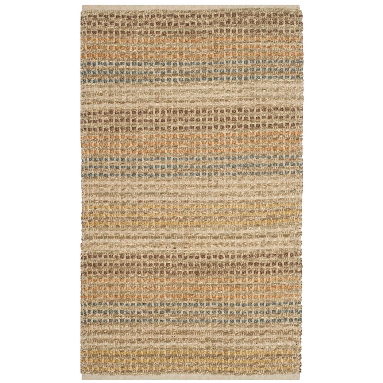 SAFAVIEH Organic Collection ORG411A Hand-knotted Multi Rug - 3' X 5'